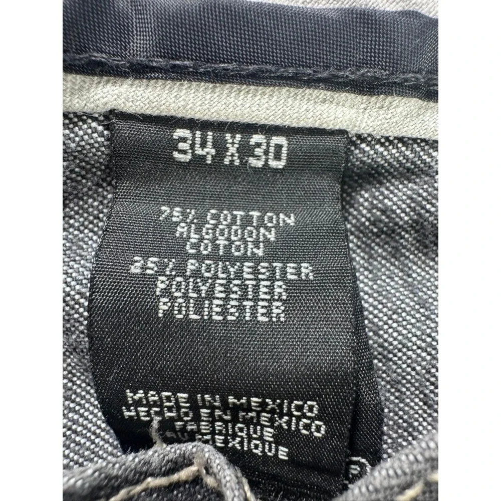 DKNY Jeans Low Rise Straight Leg Denim Gray 34x30‎ Performance